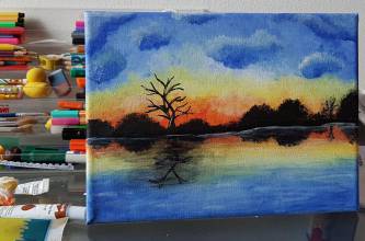 Freizeit, Malen lernen mit Bob Ross. | (c) Anja Ulbricht