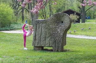 Outdoortraining, Abteilung RSG: Liana (9 Jahre). Kreativität beim Training. | (c) Familie Sakschewski