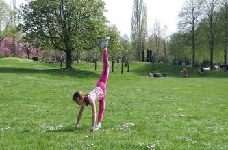 Outdoortraining, Abteilung RSG: Liana (9 Jahre). Trainieren an der frischen Luft. | (c) Familie Sakschewski