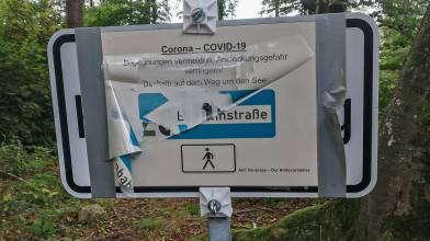Ausflüge, Wanderung der "Sport zum Fitbleiben" Montagsgruppe. Schildimpression