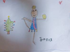 Kreatives, Abteilung RSG: Jana (6 Jahre) hat uns dieses schöne Bild gemalt. | (c) Familie Engelmann