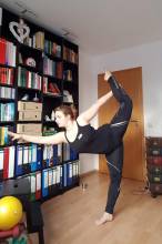 Heimtraining, Anja Ulbricht (TipToes), Trainerin der Kids Tanzgruppe und beim Mädchen Geräteturnen | (c) Anja Ulbricht