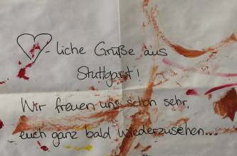 Grußbotschaften, Grüße aus Stuttgart von Saskia | (c) Bernd Günther