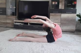 Heimtraining, Abteilung RSG: Eva (10 Jahre) ist sehr fleißig. | (c) Familie Eberts