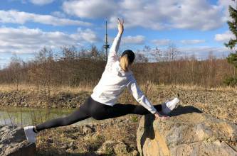 Outdoortraining, Abteilung Dance: Das kann man mal machen, wenn man's kann. | (c) Kimberly Ziesmann