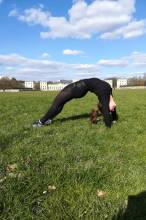 Outdoortraining, Turntrainerin Hannah trainiert auch in der Natur. | (c) Hannah Patzke