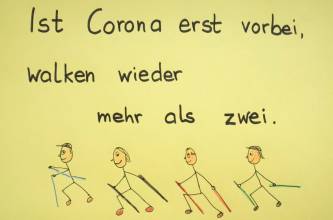 Humor, Grüße von den Freitags-Walkern. - Ist Corona erst vorbei... | (c) Elke Pohlemann, Wilfried Damm