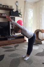 Heimtraining, Abteilung RSG: Sofia (9 Jahre) kann mit dem Ball umgehen. | (c) Familie Tschutschutkow